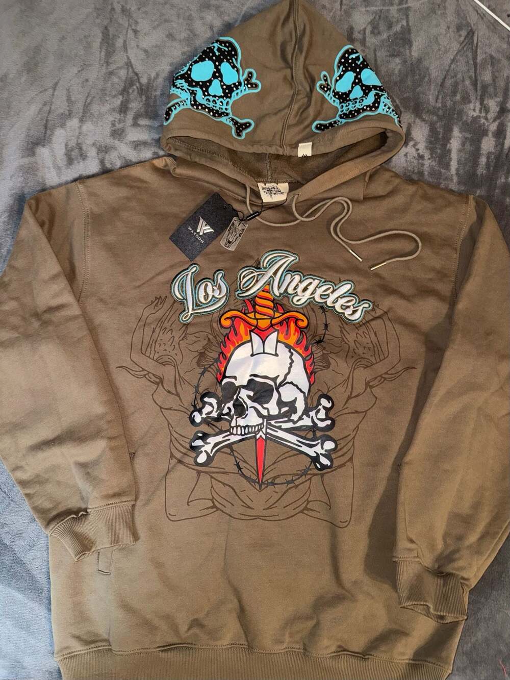 Watson Los Angeles Hoodie Stone Gray Size L